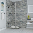 Aston Bromley 28.25 in. to 29.25 in. x 32.375 in. x 72 in. Frameless Corner Hinged Shower Enclosure in Oil Rubbed Bronze