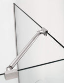 Aston Bromley 61.25 in. to 62.25 in. x 36.375 in. x 72 in. Frameless Corner Hinged Shower Enclosure in Stainless Steel 2