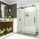 Aston Coraline 56 in. to 60 in. x 33.875 in. x 76 in. Frameless Sliding Shower Enclosure in Oil Rubbed Bronze