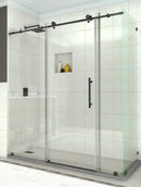 Aston Coraline 68 in. to 72 in. x 33.875 in. x 76 in. Frameless Sliding Shower Enclosure in Oil Rubbed Bronze
