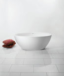 Aquatica Sensuality Mini-F-Wht Freestanding AquaStone Bathtub - White 3