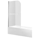 Anzzi Myth 34 in. x 58 in. Frameless Tub Door with TSUNAMI GUARD in Brushed Nickel SD-AZ053-01BN 8