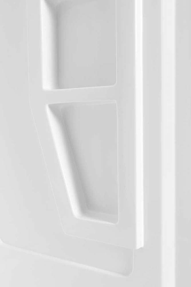 Anzzi Gradient 36 in. x 36 in. x 74 in. 2-piece DIY Friendly Corner Shower Surround in White