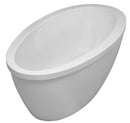 Aquatica Silence-Wht Freestanding Lucite® with Microban® Acrylic Bathtub - White