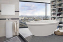 Aquatica Silence-Wht Freestanding Lucite® with Microban® Acrylic Bathtub - White 2