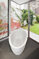 Aquatica Silence-Wht Freestanding Lucite® with Microban® Acrylic Bathtub - White 3