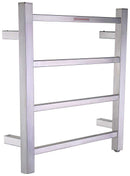 Anzzi Magnus Series 4-Bar Stainless Steel Wall Mounted Electric Towel Warmer Rack in Brushed Nickel