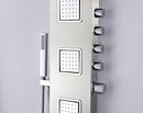 Anzzi MESA Series 64 in. Full Body Shower Panel System with Heavy Rain Shower and Spray Wand in Brushed Steel 4