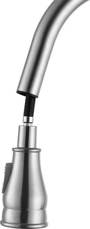 Anzzi Bell Single-Handle Pull-Out Sprayer Kitchen Faucet in Brushed Nickel KF-AZ215BN 22