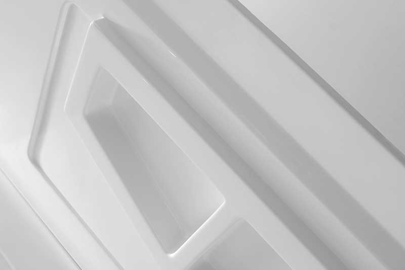 Anzzi Rose 48 in. x 36 in. x 74 in. 3-piece DIY Friendly Alcove Shower Surround in White