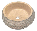 Anzzi Desert Ash Vessel Sink in Classic Cream Marble
