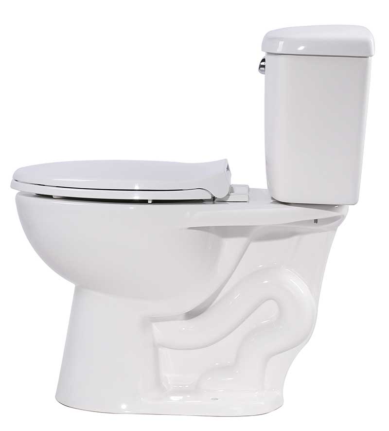 Anzzi Author 2-piece 1.28 GPF Single Flush Elongated Toilet in White T1-AZ063 3