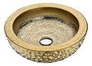 Anzzi Levi Series Vessel Sink in Speckled Gold LS-AZ8199