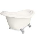 American Bath Factory Ascot 60" Bisque AcraStone Tub & Drain, 7" Faucet Holes