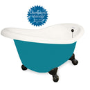 American Bath Factory Champagne Ascot 60" Bisque AcraStone Tub & Drain , No Faucet Holes