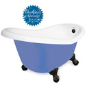 American Bath Factory Champagne Ascot 60" Splash of Color AcraStone Tub & Drain , No Faucet Holes
