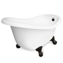 American Bath Factory Ascot 60" White AcraStone Tub & Drain, 7" Faucet Holes