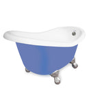 American Bath Factory Ascot 60" Splash of Color AcraStone Tub & Drain, No Faucet Holes