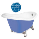 American Bath Factory Champagne Ascot 60" Splash of Color AcraStone Tub & Drain , No Faucet Holes