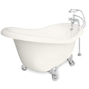 American Bath Factory Ascot 60" Bisque AcraStone Package