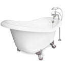 American Bath Factory Ascot 60" White AcraStone Package