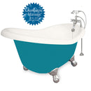 American Bath Factory Champagne Ascot 60" Bisque AcraStone Package