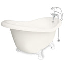 American Bath Factory Ascot 60" Bisque AcraStone Package