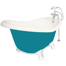 American Bath Factory Ascot 60" Bisque AcraStone Package