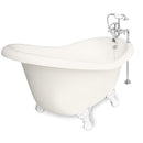 American Bath Factory Ascot 60" Bisque AcraStone Package