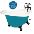 American Bath Factory Champagne Ascot 60" Bisque AcraStone Package