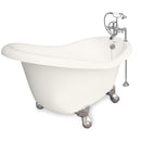 American Bath Factory Ascot 60" Bisque AcraStone Package
