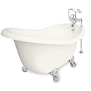 American Bath Factory Ascot 60" Bisque AcraStone Package