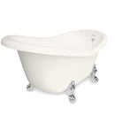 American Bath Factory Ascot 60" Bisque AcraStone Tub & Drain, No Faucet Holes