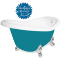 American Bath Factory Champagne Ascot 60" Splash of Color AcraStone Tub & Drain , 7" Faucet Holes