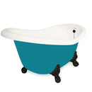 American Bath Factory Ascot 60" Bisque AcraStone Tub & Drain, 7" Faucet Holes