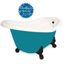 American Bath Factory Champagne Ascot 60" Bisque AcraStone Tub & Drain , 7" Faucet Holes