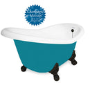 American Bath Factory Champagne Ascot 60" Splash of Color AcraStone Tub & Drain , 7" Faucet Holes