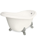 American Bath Factory Ascot 60" Bisque AcraStone Tub & Drain, 7" Faucet Holes