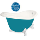 American Bath Factory Champagne Ascot 60" Bisque AcraStone Tub & Drain , 7" Faucet Holes