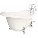 American Bath Factory Ascot 60" Bisque AcraStone Package