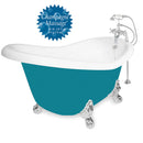 American Bath Factory Champagne Ascot 60" Splash of Color AcraStone Package