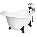 American Bath Factory Ascot 60" White AcraStone Package