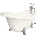 American Bath Factory Ascot 60" Bisque AcraStone Package