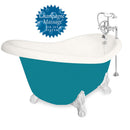 American Bath Factory Champagne Ascot 60" Bisque AcraStone Package