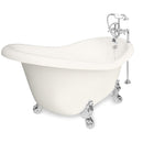 American Bath Factory Ascot 60" Bisque AcraStone Package