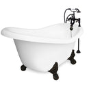 American Bath Factory Ascot 60" White AcraStone Package