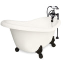 American Bath Factory Ascot 60" Bisque AcraStone Package