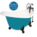 American Bath Factory Champagne Ascot 60" Bisque AcraStone Package
