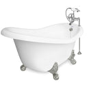 American Bath Factory Ascot 60" White AcraStone Package