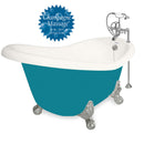 American Bath Factory Champagne Ascot 60" Bisque AcraStone Package